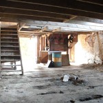 West Barn Interior before Construction