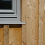 Larch cladding detail