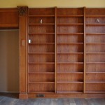 Library, Eastern wall re-use shelving